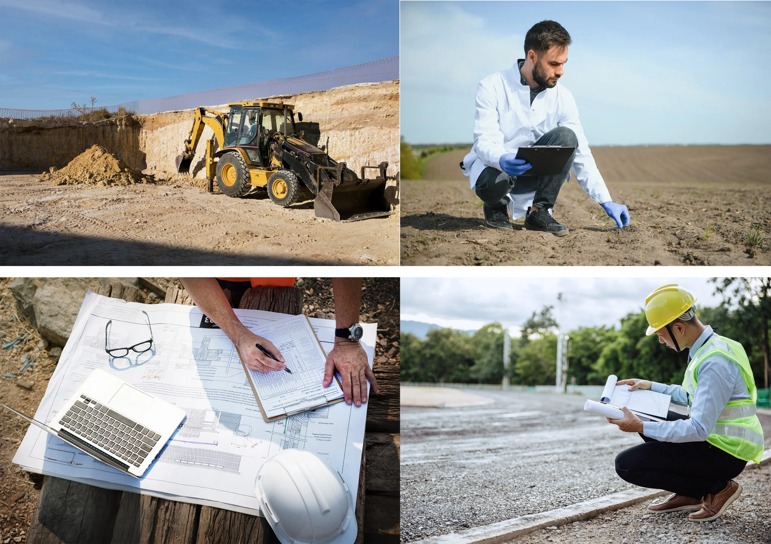 Geotechnical engineer conducting soil testing in Surrey BC